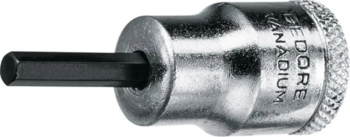 Steckschlüsseleinsatz IN 30 3/8 Zoll Innen-6-kant SW 5mm L.47mm GEDORE