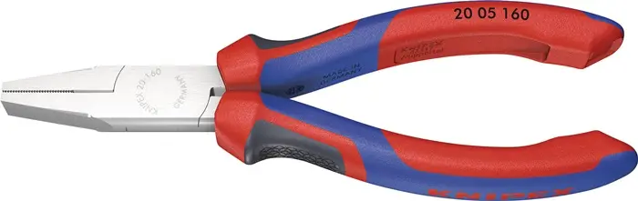 Produktfoto 1 von Flachzange DIN ISO 5745 Gesamt-L.160mm verchr.Comfort-Griff KNIPEX