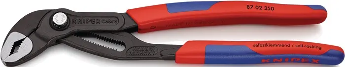 Produktfoto 1 von Wasserpumpenzange Cobra® L.250mm Spann-W.46mm pol.Mehrkomp.-Hülle KNIPEX