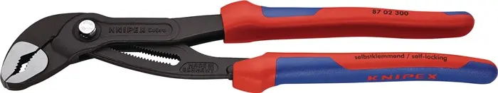 Produktfoto 1 von Wasserpumpenzange Cobra® L.300mm Spann-W.60mm pol.Mehrkomp.-Hülle KNIPEX