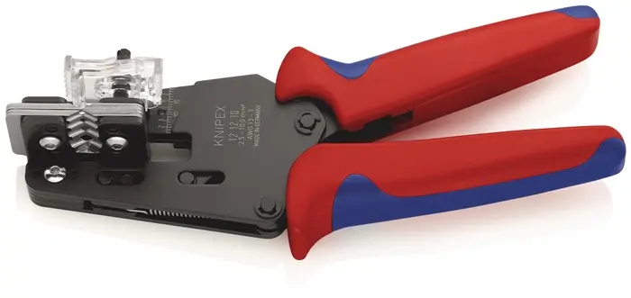 Produktfoto 1 von Präzisionsabisolierzange L.195mm 2,5-10 (AWG 14-8)mm² Mehrkomp.-Hüllen KNIPEX