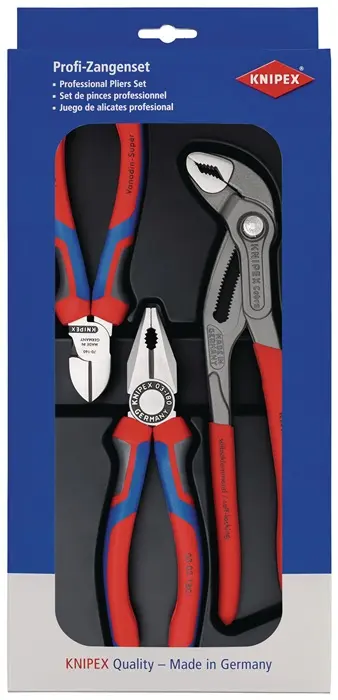 Produktfoto 1 von Zangensatz Bestseller-Paket Inh.3tlg.pol.Kunststoff-Tiefziehteil KNIPEX