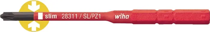 Produktfoto 1 von Wechselkl.SlimBit electric Plus/Minus Schlitz/PZD 2x75mm VDE isol.WIHA