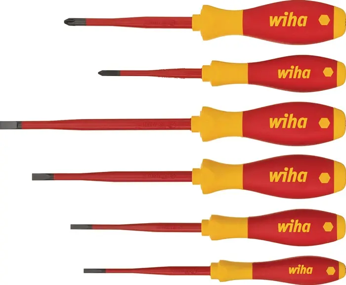 Produktfoto 1 von Schraubendrehersatz 3201 K6 6-tlg.Schlitz/PH slim fix VDE WIHA