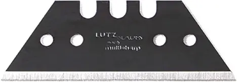Produktfoto 1 von Trapezklinge multisharp L52xB18,7xS0,65mm m.Lochung 10 St./Spender LUTZ BLADES