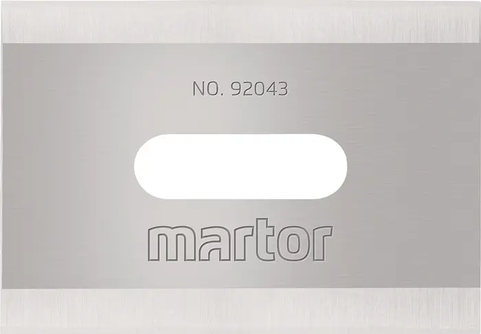 Produktfoto 1 von Industrieklinge Nr.92043 L.26mm B.18,5mm S.0,4mm 10St./Spender MARTOR