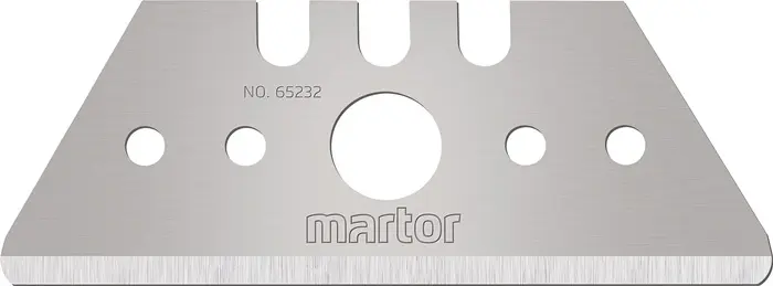 Produktfoto 1 von Trapezklinge 65232 L50,1xB19xS0,63mm m.Lochung 10 St./Spender MARTOR