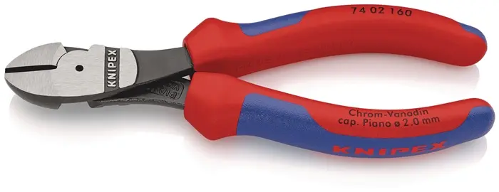Produktfoto 1 von Kraftseitenschneider L.160mm pol.Form 0 Mehrkomp.-Hüllen KNIPEX