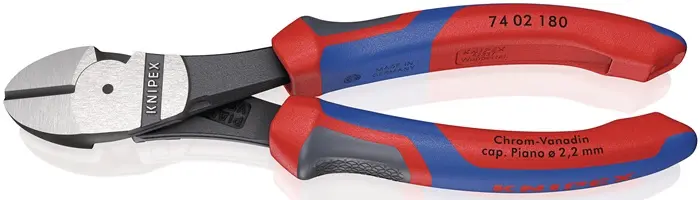 Produktfoto 1 von Kraftseitenschneider L.180mm pol.Form 0 Comfort-Griff KNIPEX