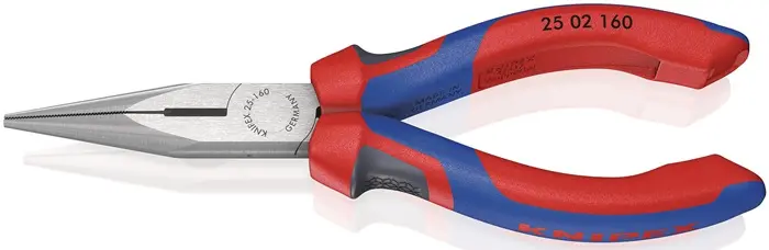 Produktfoto 1 von Flachrundzange L.160mm flach/rund ger.pol.Comfort-Griff KNIPEX