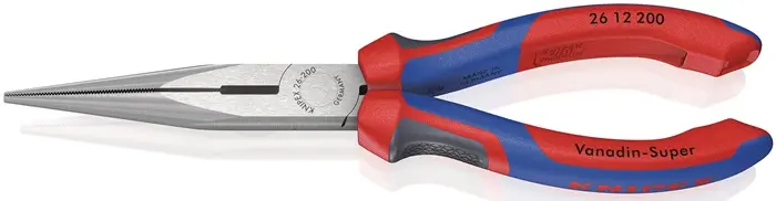 Produktfoto 1 von Flachrundzange L.200mm pol.ger.Comfort-Griff KNIPEX