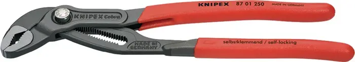 Produktfoto 1 von Wasserpumpenzange Cobra® L.250mm Spann-W.46mm pol.Ku.-Überzug KNIPEX