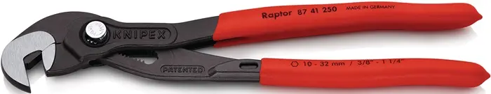 Produktfoto 1 von Schraubzange Gesamt-L.250mm Spann-W.10-32mm pol.Ku.-Überzug KNIPEX