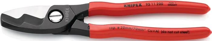 Produktfoto 1 von Kabelschere L.200mm Ku.-Überzug KNIPEX