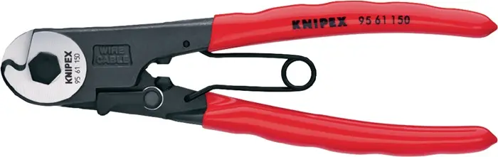 Produktfoto 1 von Bowdenzugschneider Gesamt-L.150mm Drahtseil-Ø 3mm pol.Ku.-Überzug KNIPEX