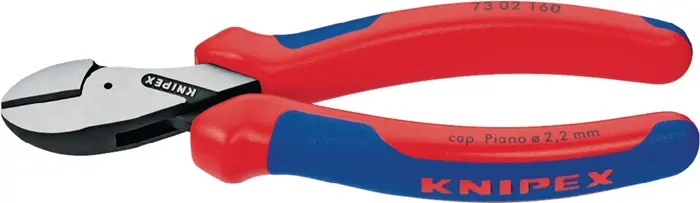 Produktfoto 1 von Kompaktseitenschneider X-Cut® L.160mm Kopf pol.Mehrkomp.-Hülle KNIPEX