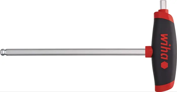 Produktfoto 1 von Stiftschlüssel m.Quergr.SW 5mm Klingen-L.150mm 6-KT m.Kugelk.+Seitenabtr.WIHA