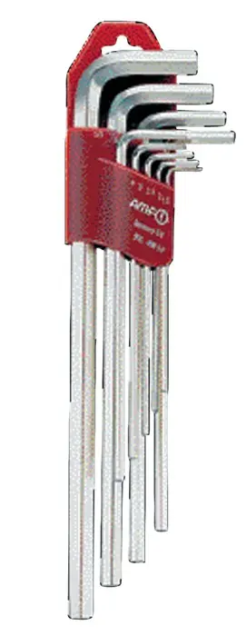Produktfoto 1 von Winkelschraubendrehersatz 911L-HM9D 9-tlg.Ku.-Halter SW 1,5-10mm