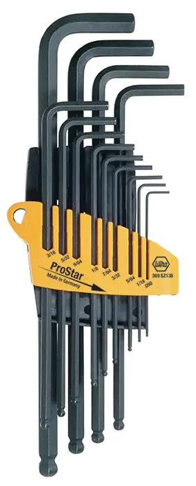 Produktfoto 1 von Winkelschraubendrehersatz 369 SZ13B 13-tlg.ProStar-Halter SW 0,05-3/8 Zoll
