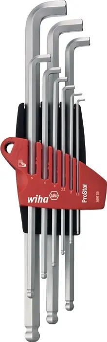 Produktfoto 1 von Winkelschraubendrehersatz 369T S9 9-tlg.ProStar-Halter SW 1,5-10mm