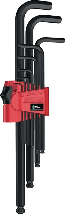 Produktfoto 1 von Winkelschraubendrehersatz 950 PKL/9 BM N 9-tlg.Ku.-Halter SW 1,5-10mm