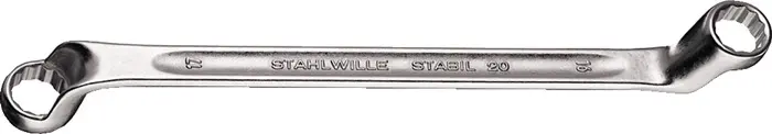 Produktfoto 1 von Doppelringschlüssel 20 22x24mm 330mm tief gekr.STAHLWILLE