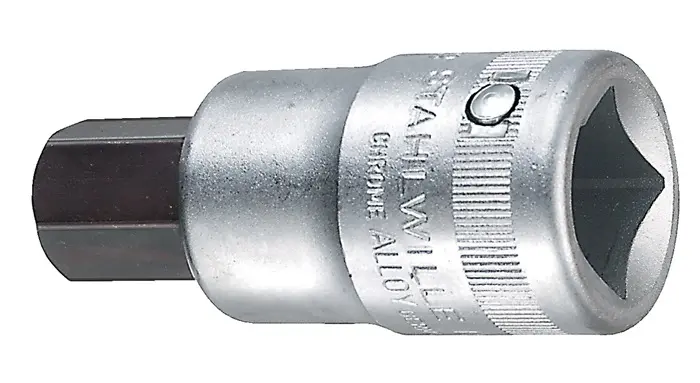 Steckschlüsseleinsatz 59 3/4 Zoll Innen-6-kant SW 19mm L.80mm STAHLWILLE