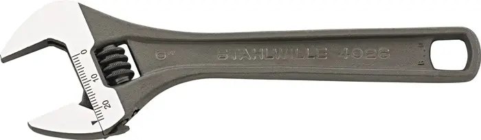 Rollgabelschlüssel 4026 max.39mm L.309mm m.Einstellskala STAHLWILLE