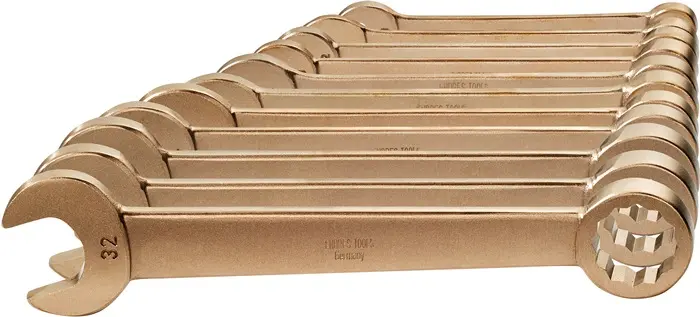 Produktfoto 1 von Ringmaulschlüsselsatz 11-tlg.SW 10-32mm Alu-Mehrstoff-Bronze ENDRES TOOLS
