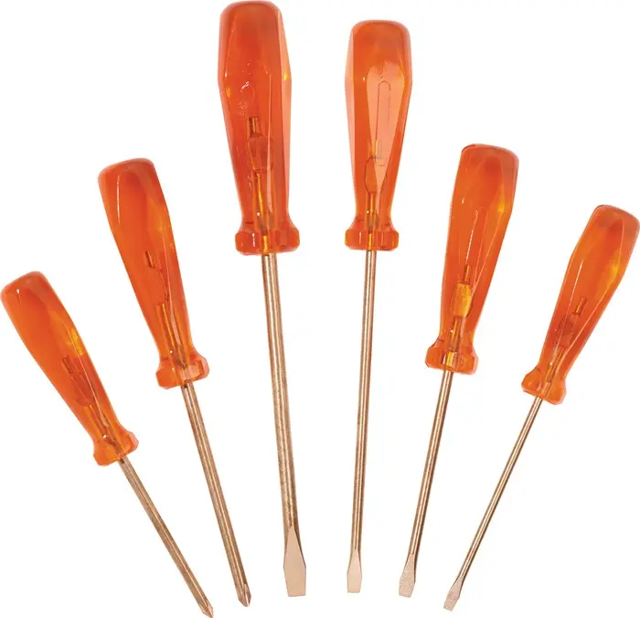 Produktfoto 1 von Schraubendrehersatz 6-tlg.Schlitz/PH funkenfrei ENDRES TOOLS