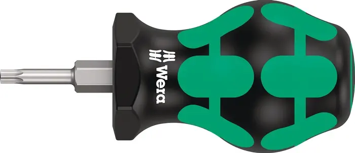 Produktfoto 1 von Schraubendreher 367 TORX® Stubby Gr.T 10 Klingen-L.25mm 2K-Griff Rundkl.WERA