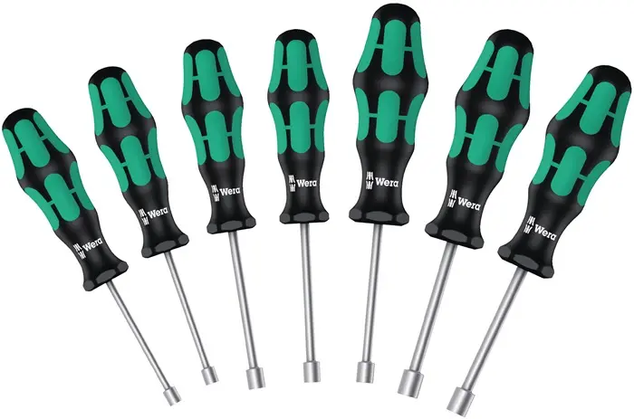 Produktfoto 1 von Sechskantsteckschlüsselsatz 395 HO 7-tlg.2K-Griff WERA
