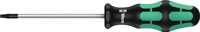Produktfoto 1 von Schraubendreher 367 TORX BO Gr.T 15 BO Klingen-L.80mm 2K-Griff Rundkl.WERA