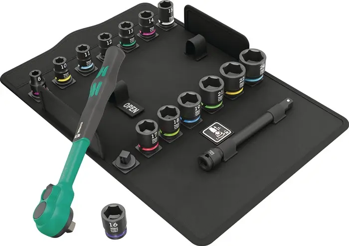 Produktfoto 1 von Steckschlüsselsatz 8100 SB 12 16-tlg.3/8 Zoll Z.80 WERA
