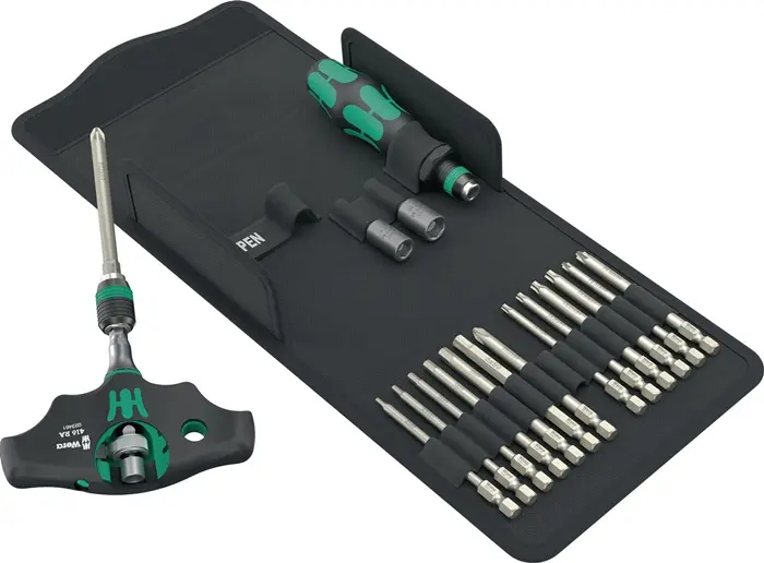 Produktfoto 1 von Schraubendrehersatz Kraftform Kompakt 400 RA SHK Set 1 19-tlg.m.Wechselkl.WERA