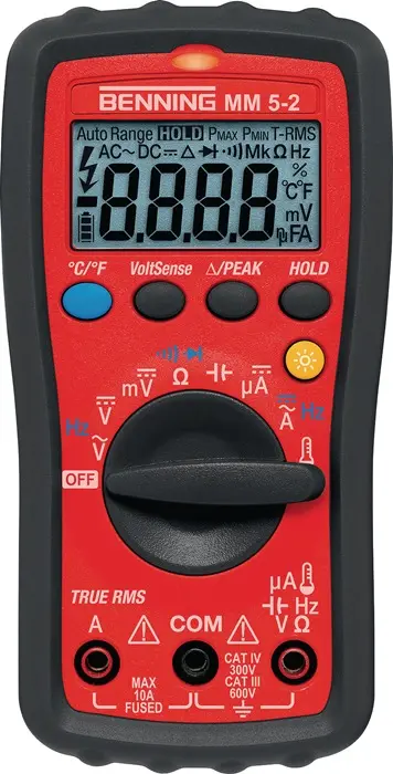 Produktfoto 1 von Multimeter MM 5-2 0,1 mV-600 V AC/DC TRUE RMS BENNING