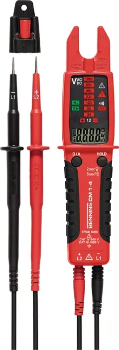 Produktfoto 1 von Stromzangenmultimeter CM 1-4 0,1 A-200 A AC CAT IV 600/III 1000 V BENNING