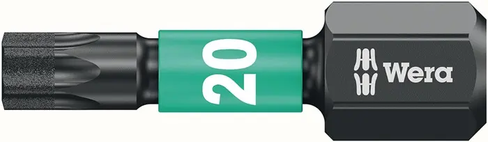 Bit IMPAKTOR DC T20 L.25mm 1/4 Zoll C6,3 Impaktor,DC Box m.10 Bits WERA