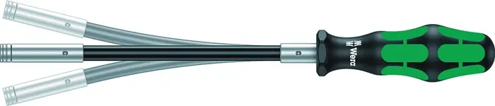 Produktfoto 1 von Bithandhalter 393 S 1/4 Zoll m.Magnet Klingen-L.173,5mm Kl.flex.3K-Griff WERA