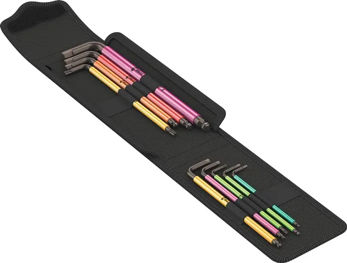 Produktfoto 1 von Winkelschraubendrehersatz Bicycle Set 4 9-tlg.Textiltasche SW 2-8mm T10/T25 WERA