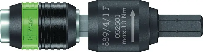 Produktfoto 1 von Bithalter 889/4/1 F Rapidaptor 1/4 Zoll C 6,3+E 6,3 Freilauf L.64mm WERA
