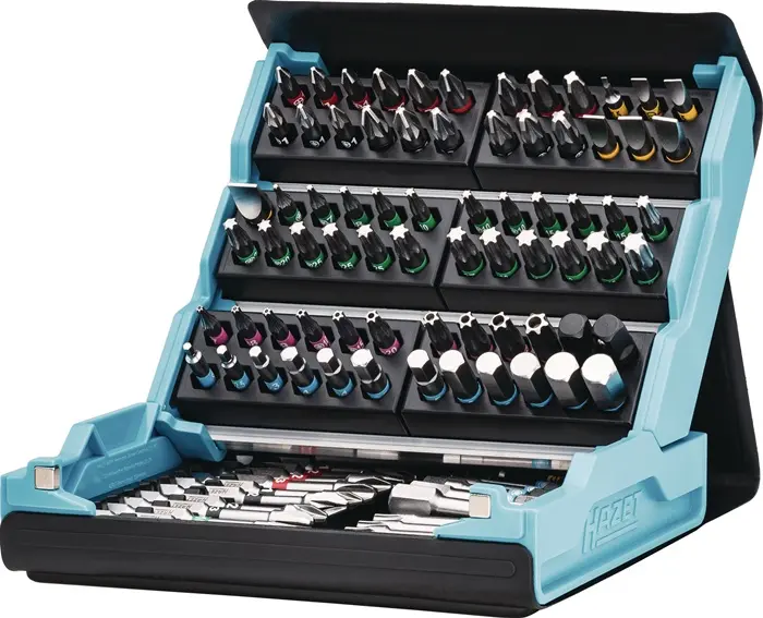 Produktfoto 1 von Bitsortiment SmartCase 2200SC-3 96-tlg.Schlitz/PH/PZ/TX/TX m.Zapfen/Innen-6Kt.
