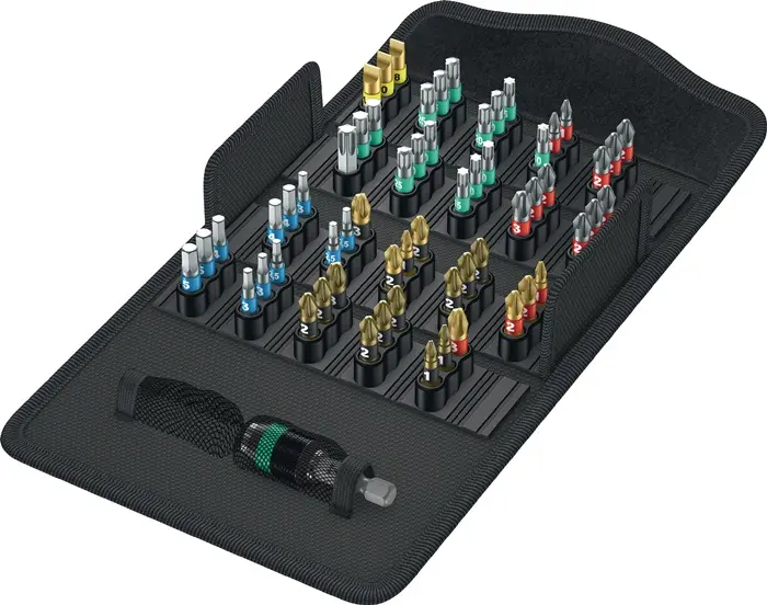 Produktfoto 1 von Bitsortiment Bit-Safe 61 BiTorsion 1 61-tlg.Schlitz/PH/PZD/TX/6Kt.WERA