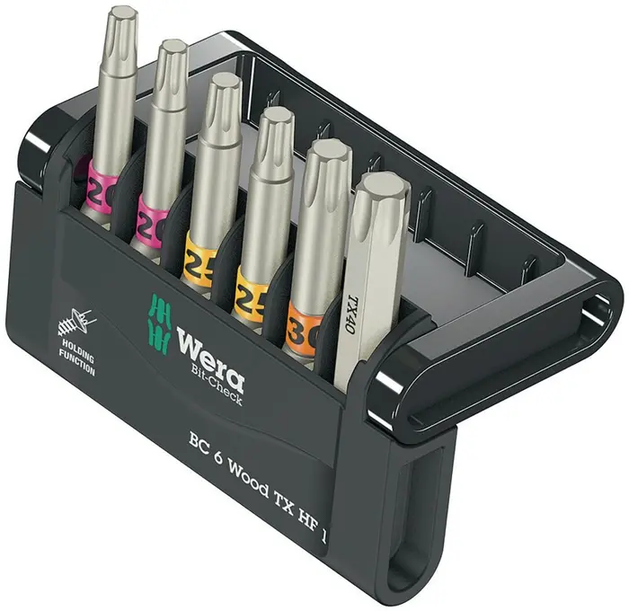Produktfoto 1 von Bitsortiment Bit-Check 6 Wood TX HF 1 6-tlg.TX WERA