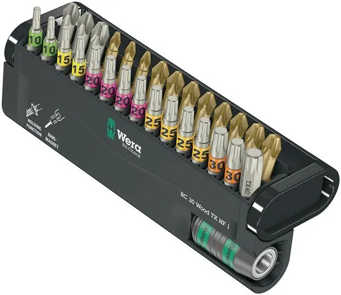 Produktfoto 1 von Bitsortiment Bit-Check 30 Wood TX HF 1 30-tlg.PH/PZD/TX-HF WERA