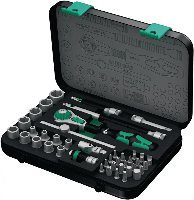 Produktfoto 1 von Steckschlüsselsatz Zyklop Speed 42-tlg.1/4 Zoll SW 4-14mm Z.72 6KT WERA