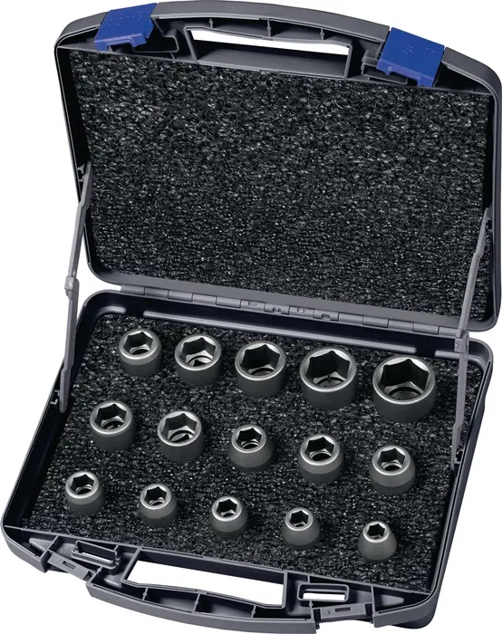 Produktfoto 1 von Kraftsteckschlüsselsatz 720 KS 15 OL 15-tlg.1/2 Zoll 6-kant ASW