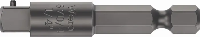 Produktfoto 1 von Adapter 870/4 Antriebssechskant 1/4 Zoll Abtriebs-4-KT.1/4 Zoll L.50mm WERA