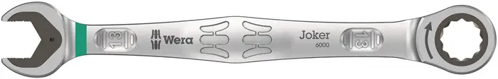 Produktfoto 1 von Maulringratschenschlüssel Joker SW 10mm L.159mm umschaltbar,Rings.15Grad WERA