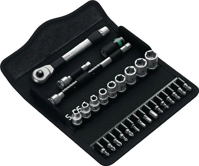 Produktfoto 1 von Steckschlüsselsatz 8100 SA 8 Zyklop 28-tlg.1/4 Zoll SW 5-13mm Z.72 6KT WERA